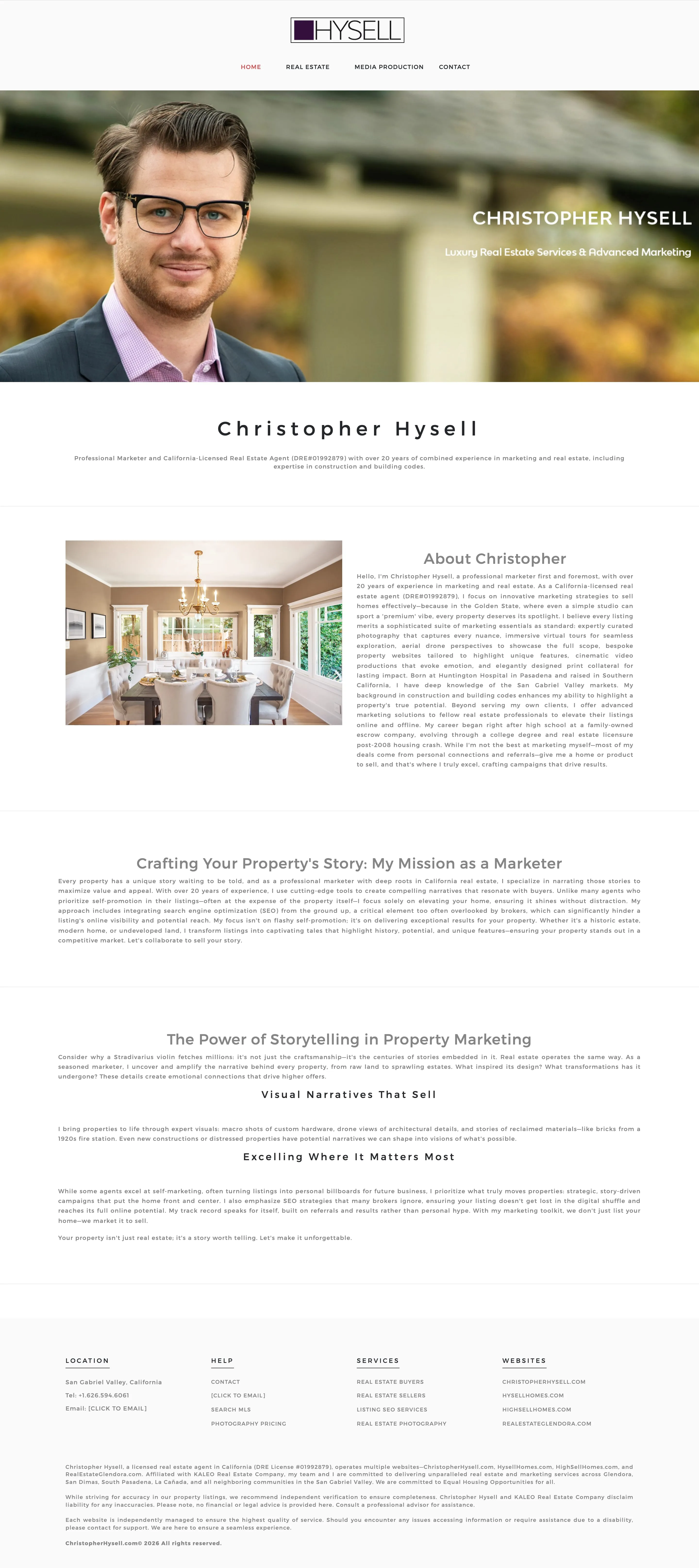 Christopher Hysell: the site we built
