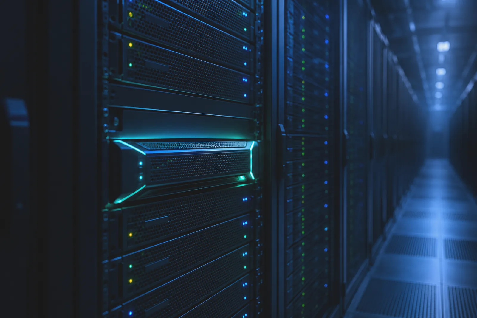 Server racks in a data centre